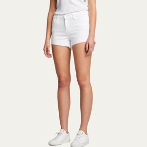 L'AGENCE Audrey Mid-Rise 5 Pocket Shorts White Sz 23